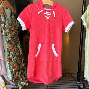 Charming Pink Hooded Dress for Kids